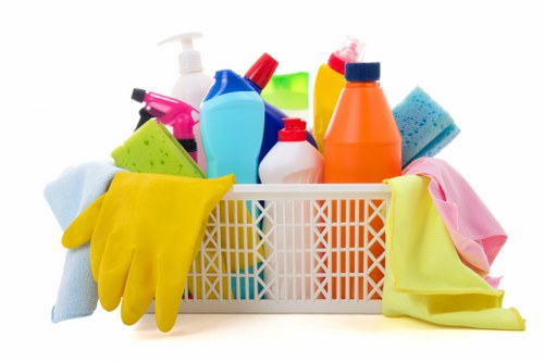 Professional cleaners at work in a Preston home