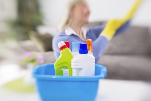 Eco-friendly cleaning products used by Colebee cleaners