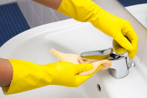 Cleaned bathroom after professional end of tenancy service